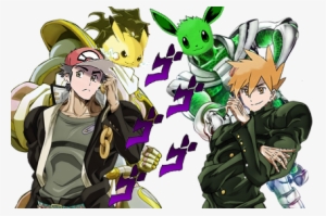 2 - Red Jotaro Blue Kakyoin