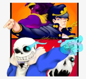 Undertale Dio Brando Art Fictional Character Cartoon - Sans Jotaro