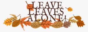 Leave Leaves Alone Logo - Logo