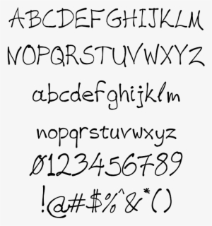 Handwriting Vag Handwritten Example - Handwritten Fonts