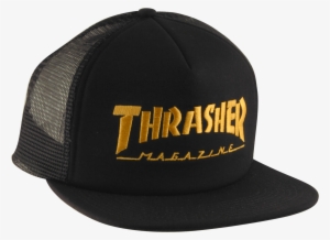 Thrasher Logo Embroidered Mesh Skate Hat - Young & Reckless Cap