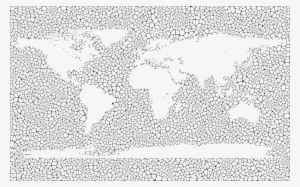 Medium Image - World Map Outline White Png
