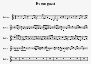 Be Our Guest Sheet Music 1 Of 1 Pages - Snare Licks Sheet Music