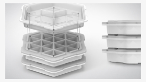 Please Click The Image To Enlarge - Stackable Ice Cube Tray