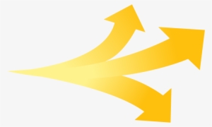A49 Trendarrow Yellow Threedirections - Arrow Three Png