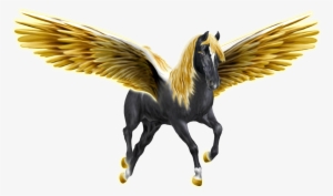 Gold And Black Unicorn