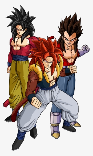 Super Saiyan 4 Goku, Vegeta, And Gogeta Vegeta Super - Dragon Ball Gt Super Sayayin 4