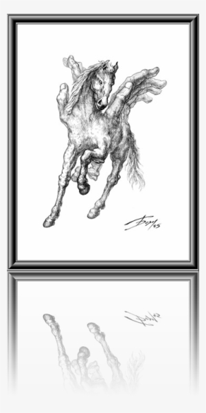 Pegasus - - Stone Flower Drawing