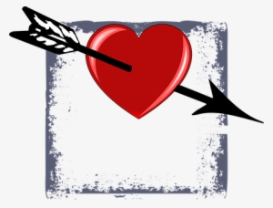 Valentine Heart Arrow Drill Through Symbol - Corazon De San Valentin Con Flecha