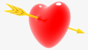 Heart With Arrow Png - Heart