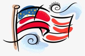 Vector Illustration Of American Flag Of United States