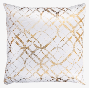 Image For 20x20" White Decorative Pillow With Yellow - Cushion
