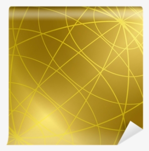 Gold Vector Background With Shiny Meridian Lines Wall - Graphic Design