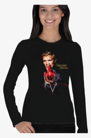 Ian Somerhalder Kadın Uzun Kol Kadın Uzun Kol Ian Somerhalder - Vampire Diaries Saison 3