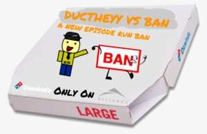 Ductheyy Vs Ban Dominos Pizza Box - Dominos Pizza Box Png