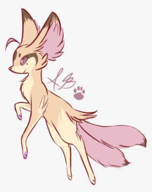 Here She Be An Albino Fennekin/mega Pidgeot - Cartoon