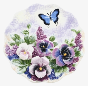 Ceramic Hand-painted Pastoral Hanging Plate Decorative - Ceramic