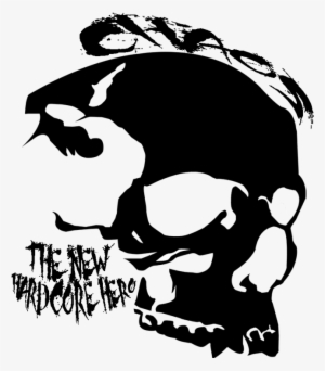 Vinyl Record Skull Art