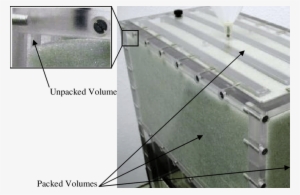 The Plexiglas Mock-up Packed With The Glass Pebbles - Glass