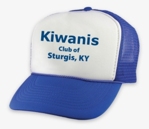 Cap, Blue Mesh With Club Name Image - Kiwanis