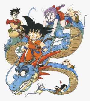 Goku, Shenron, Krillin, Bulma, Upa, Yamcha, And Puar - Dragonball 10 By Akira Toriyama