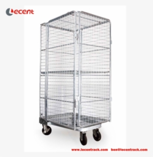 Steel Euro Style Mesh Roll Cage For Supermarket And - Library