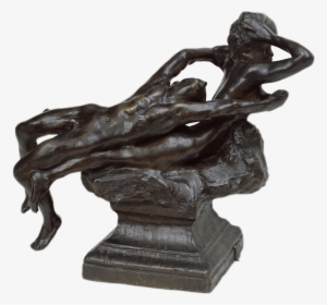 Love Fleeing - Giclee Painting: Rodin's Love Fleeing, 1881, 24x18in.