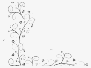 Leaf Border Black And White