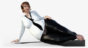 Woman Wearing Dress Shirt - Photo Shoot