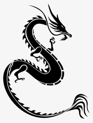 Clip Black And White Library Hai Tang Design - Dragon