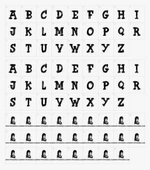 Font Characters - Baker Skateboards Font