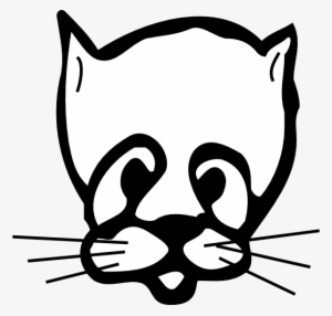 Sad Cat Face Drawing Svg Clip Arts 600 X 573 Px