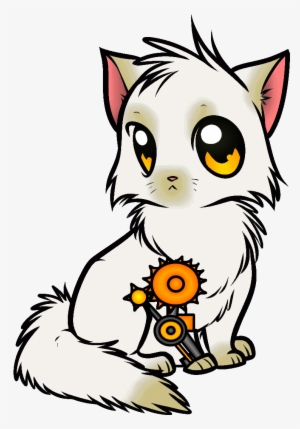 Steampunk Cat Drawings - Cute Kitten Colouring Pages