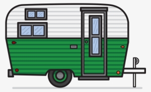 Vintage Camper Clipart - Caravan Clipart In Png
