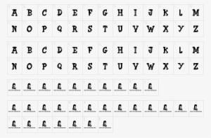 Character Map - Tigres Uanl Tipografia Png