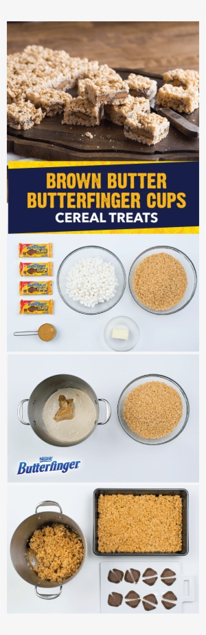 Brown Butter Butterfinger Cup Cereal Treats - Kari Byron Pregnant