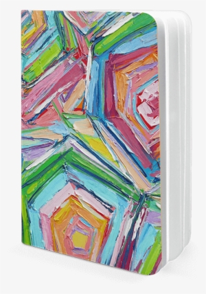 Dailyobjects Beach Umbrellas Elan A5 Notebook Plain - Giclee Painting: Coolick's Beach Umbrellas, 41x41in.