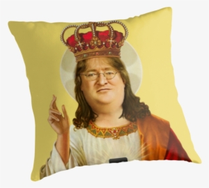 Gabe Newell Pillow " - Praise Lord Gaben Tshirt