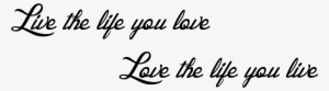 Live The Life You Love