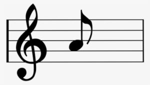 Clave De Sol Y Nota - Dibujos De Un Pentagrama