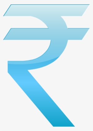 Indian Rupee New Symbol - Rupees Symbol Png Blue