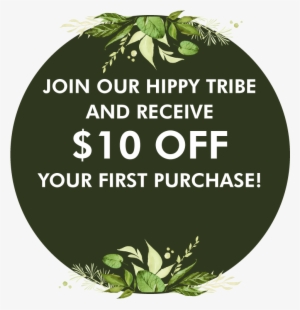 Join Our Hippy Tribe And Receive 15% Off Your First - Wilde Wiese | Schwarzes U. Grünes Botanisches Mousepad