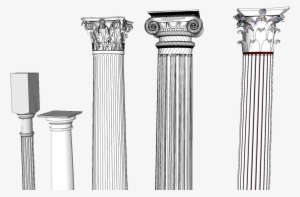 Jpg Royalty Free Column Clipart Ionian - Greek Post Png