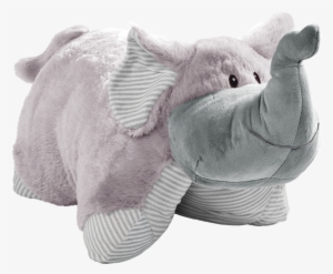 My First Gray Elephant Pillow Pet - Elephant Striped Pillow Pet