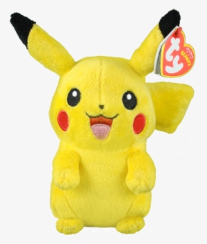 Pokemon Soft Toy - Ty Pokemon Beanie - Pikachu