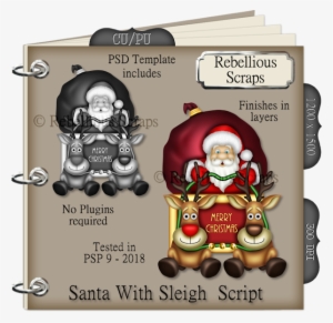 Santa With Sleigh - Pahu Drum