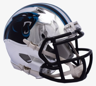 Carolina Panthers Chrome Alternate Speed Mini Helmet - Carolina Panthers Helmets