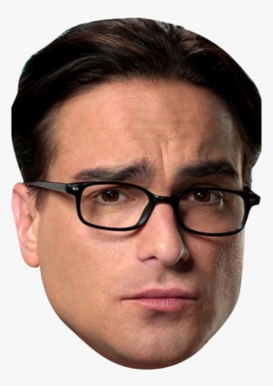 Leonard Big Bang Theory Celebrity Face Mask Fancy Dress - Johnny Galecki