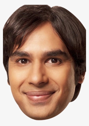 Raj Big Bang Theory Celebrity Face Mask Fancy Dress - Rajesh Koothrappali