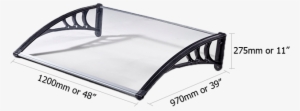 Awning Front Dimension 1200mm Or 48 Inches - Door Canopy South Africa